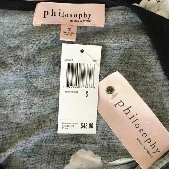 Philosophy Multicolor Floral Print Blouse—A4 - Picture 4 of 4